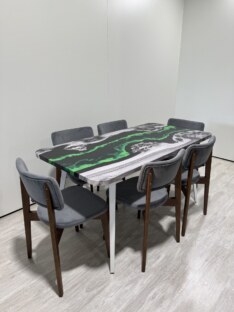 Стол кухонный обеденный прямоугольный дизайнерский лофт THETABLE RU 160х80 4.19/6.2