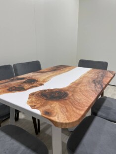 Стол кухонный обеденный прямоугольный дизайнерский лофт THETABLE RU 120х80 3.11/1.2