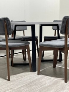 Стол кухонный обеденный овальный дизайнерский лофт THETABLE RU 140х80 2.23/1.1 Стол кухонный обеденный овальный дизайнерский лофт THETABLE RU 140х80 2.23/1.1
