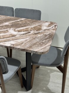 Стол кухонный обеденный прямоугольный дизайнерский лофт THETABLE RU 160х80 2.63/3.1