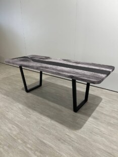Стол кухонный обеденный прямоугольный дизайнерский лофт THETABLE RU 200х90 3.40/2.1