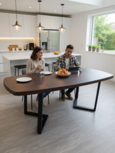 Стол кухонный обеденный евро дизайнерский лофт THETABLE RU 180х80 6.4/3.1