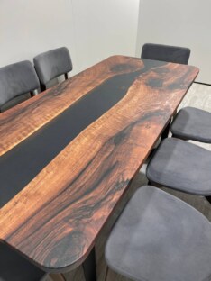 Стол кухонный обеденный прямоугольный дизайнерский лофт THETABLE 180х80 3.1/3.1