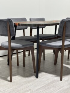 Стол кухонный обеденный прямоугольный дизайнерский лофт THETABLE RU 120х80 4.11/4.1