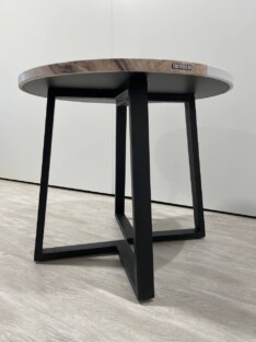 Стол кухонный обеденный круглый дизайнерский лофт THETABLE RU 100х32 3.34/1.1