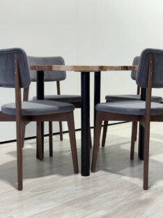 Стол кухонный обеденный прямоугольный дизайнерский лофт THETABLE RU 102х69 12.5/11.1