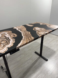 Стол компьютерный с подъемным механизмом дизайнерский лофт THETABLE 120х80 2.71/14.1