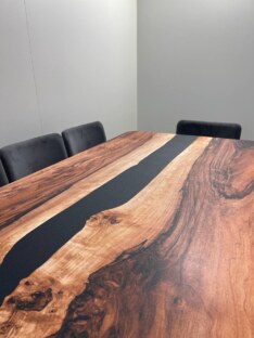 Стол кухонный обеденный прямоугольный дизайнерский лофт THETABLE RU 200х90 5.8/3.1