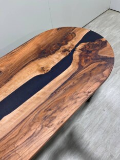 Стол кухонный обеденный овальный дизайнерский лофт THETABLE RU 180х80 5.8/2.1