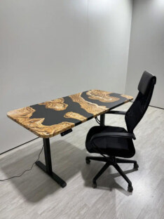 Стол компьютерный с подъемным механизмом дизайнерский лофт THETABLE 180х80 2.73/14.1