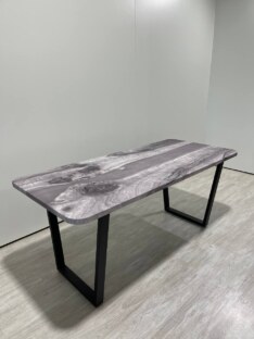 Стол кухонный обеденный прямоугольный дизайнерский лофт THETABLE 180х80 3.27/2.1