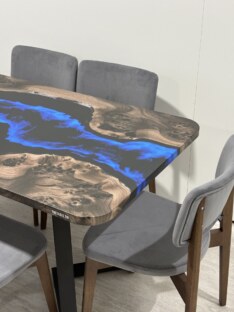 Стол кухонный обеденный прямоугольный дизайнерский лофт THETABLE RU 200х90 4.8/1.1