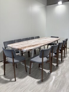Стол кухонный обеденный евро дизайнерский лофт THETABLE RU 200х90 6.6/2.2