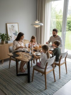 Стол кухонный обеденный прямоугольный дизайнерский лофт THETABLE RU 180х80 2.73/3.1