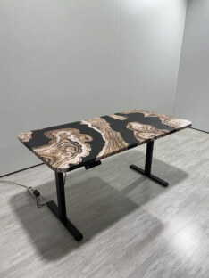 Стол компьютерный с подъемным механизмом дизайнерский лофт THETABLE 120х80 2.71/14.1