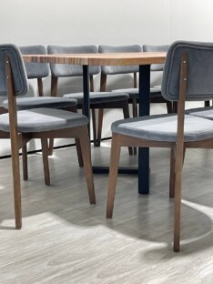 Стол кухонный обеденный прямоугольный дизайнерский лофт THETABLE RU 250х100 1.18/3.1