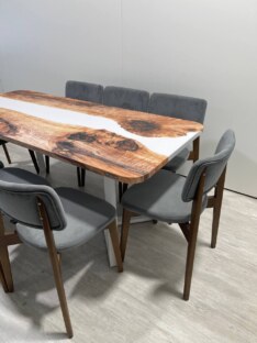 Стол кухонный обеденный прямоугольный дизайнерский лофт THETABLE RU 180х80 3.11/1.2