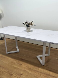 Стол кухонный обеденный прямоугольный дизайнерский лофт THETABLE RU 180х80 2.21/3.2