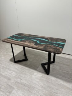 Стол кухонный обеденный прямоугольный дизайнерский лофт THETABLE RU 120х80 4.9/3.1