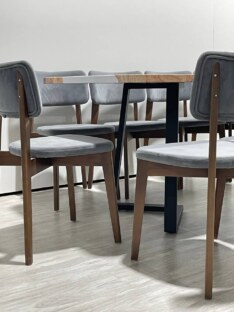 Стол кухонный обеденный прямоугольный дизайнерский лофт THETABLE RU 220х90 3.18/1.1