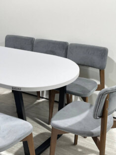 Стол кухонный обеденный овальный дизайнерский лофт THETABLE RU 140х80 2.23/2.1