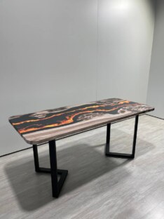 Стол кухонный обеденный прямоугольный дизайнерский лофт THETABLE RU 180х80 4.15/3.1