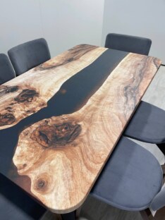 Стол кухонный обеденный прямоугольный дизайнерский лофт THETABLE RU 140х80 3.25/1.1