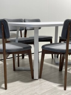 Стол кухонный обеденный прямоугольный дизайнерский лофт THETABLE RU 140х80 2.23/1.2