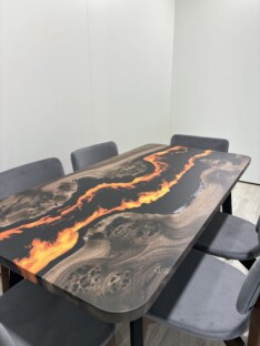 Стол кухонный обеденный прямоугольный дизайнерский лофт THETABLE RU 120х80 4.11/4.1