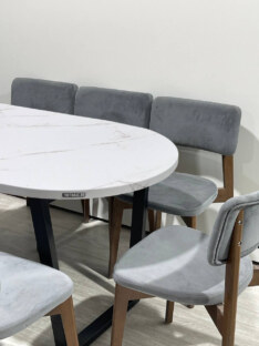 Стол кухонный обеденный овальный дизайнерский лофт THETABLE RU 200х90 2.21/2.1