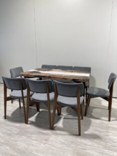 Стол кухонный обеденный прямоугольный дизайнерский лофт THETABLE RU 160х80 3.39/2.1