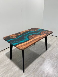 Стол кухонный обеденный прямоугольный дизайнерский лофт THETABLE RU 140х80 4.5/4.1 Стол кухонный обеденный прямоугольный дизайнерский лофт THETABLE RU 140х80 4.5/4.1