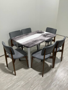 Стол кухонный обеденный прямоугольный дизайнерский лофт THETABLE RU 120х80 3.23/3.2