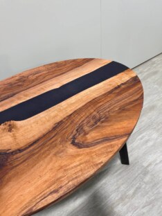 Стол кухонный обеденный овальный дизайнерский лофт THETABLE RU 140х80 5.8/4.1
