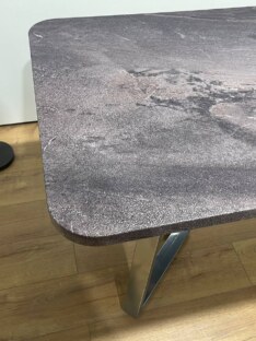 Стол кухонный обеденный прямоугольный дизайнерский лофт THETABLE RU 160х80 2.46/1.3