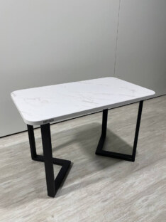 Стол кухонный обеденный прямоугольный дизайнерский лофт THETABLE RU 120х80 2.21/3.1