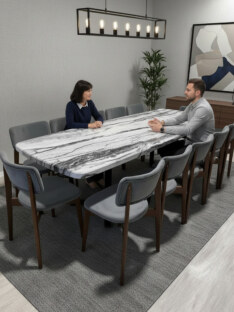 Стол кухонный обеденный евро дизайнерский лофт THETABLE RU 200х90 6.5/3.1