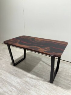 Стол кухонный обеденный прямоугольный дизайнерский лофт THETABLE RU 120х80 4.21/2.1