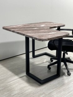 Стол компьютерный угловой дизайнерский лофт THETABLE RU 120х120 2.63/3.1 Стол компьютерный угловой дизайнерский лофт THETABLE RU 120х120 2.63/3.1