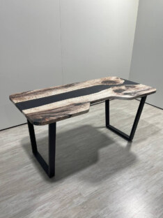 Стол компьютерный с вырезом дизайнерский лофт THETABLE 160х80 3.19/2.1