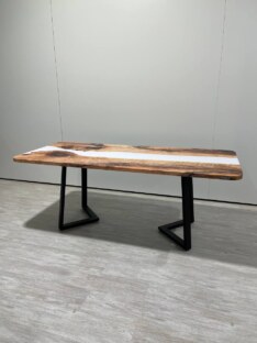 Стол кухонный обеденный прямоугольный дизайнерский лофт THETABLE RU 250х100 3.18/1.1