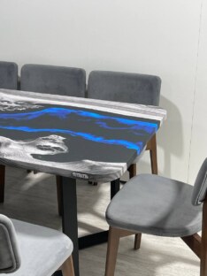 Стол кухонный обеденный прямоугольный дизайнерский лофт THETABLE RU 180х80 4.17/3.1
