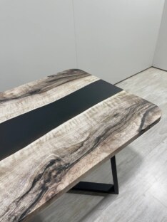 Стол кухонный обеденный прямоугольный дизайнерский лофт THETABLE RU 140х80 3.30/1.1