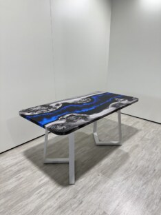 Стол кухонный обеденный прямоугольный дизайнерский лофт THETABLE RU 140х80 4.17/1.2