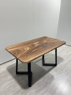 Стол кухонный обеденный прямоугольный дизайнерский лофт THETABLE RU 140х80 8.14/1.1