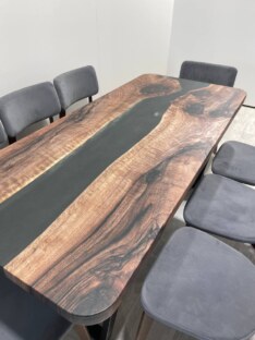 Стол кухонный обеденный прямоугольный дизайнерский лофт THETABLE RU 180х80 3.47/2.1