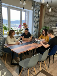 Стол кухонный обеденный прямоугольный дизайнерский лофт THETABLE RU 160х80 3.8/1.1