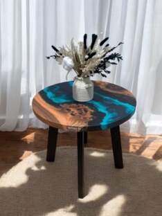 Стол журнальный круглый дизайнерский лофт THETABLE 60х32 4.5/5.1