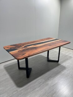 Стол кухонный обеденный прямоугольный дизайнерский лофт THETABLE RU 200х90 5.8/3.1