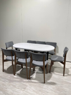 Стол кухонный обеденный овальный дизайнерский лофт THETABLE RU 160х80 2.21/2.1